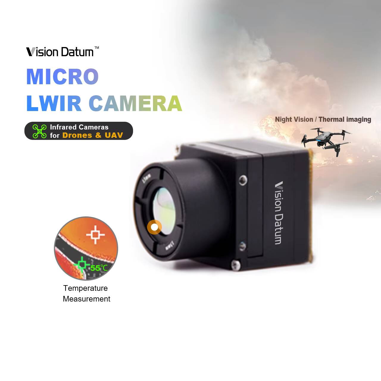 1280X1024 LWIR 12Um Non raffre - Thermal Imager Drone Gimbal recensione e prezzo